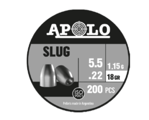 SLUG APOLO. 5.5 mm lata 200 18 grains